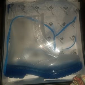 Clear rainboots